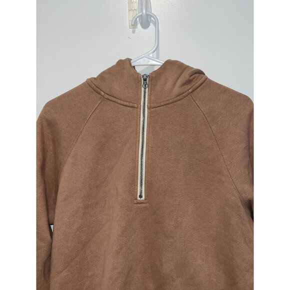 Vuori Restore  Half-Zip Hoodie Sweatshirt Medium Womens - Canyon Clay - Picture 4 of 11
